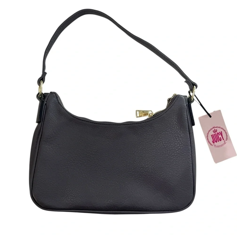 Juicy by Juicy Couture Grey Moto Chic Shoulder Bag